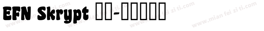 EFN Skrypt 字体字体转换